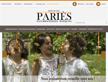 Tablet Screenshot of paries.fr